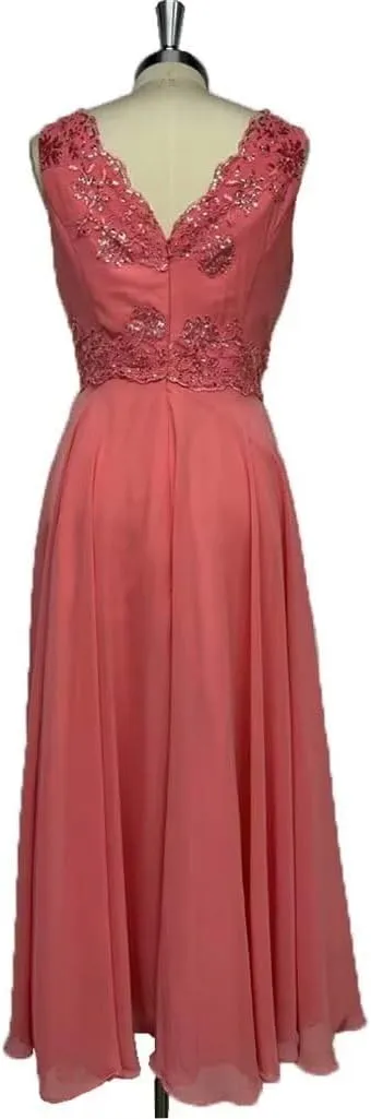 2 Pieces Mother of The Bride Dresses for Wedding with Jacket 3/4 Sleeve Chiffon Laces Formal Evening Gowns 2024