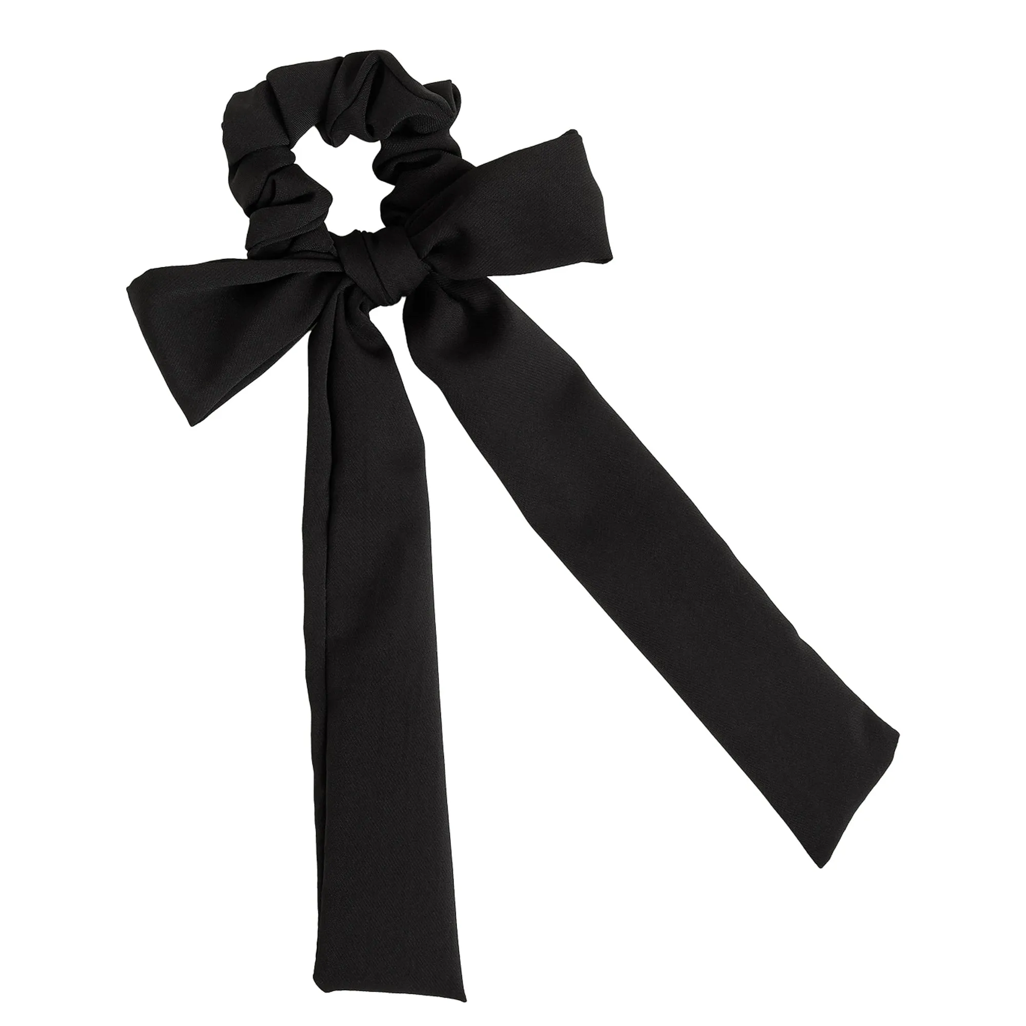 Accessorize London Women's  Black Bow Scrunchie
