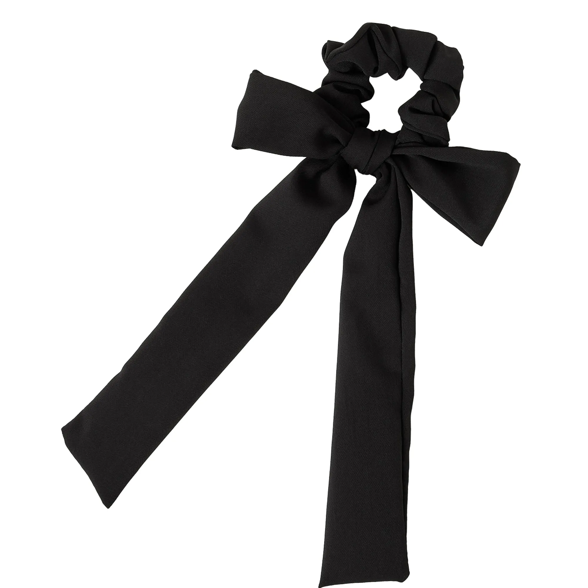 Accessorize London Women's  Black Bow Scrunchie