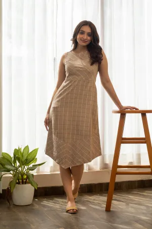 Aylin Cotton Asymmetrical Hem Dress