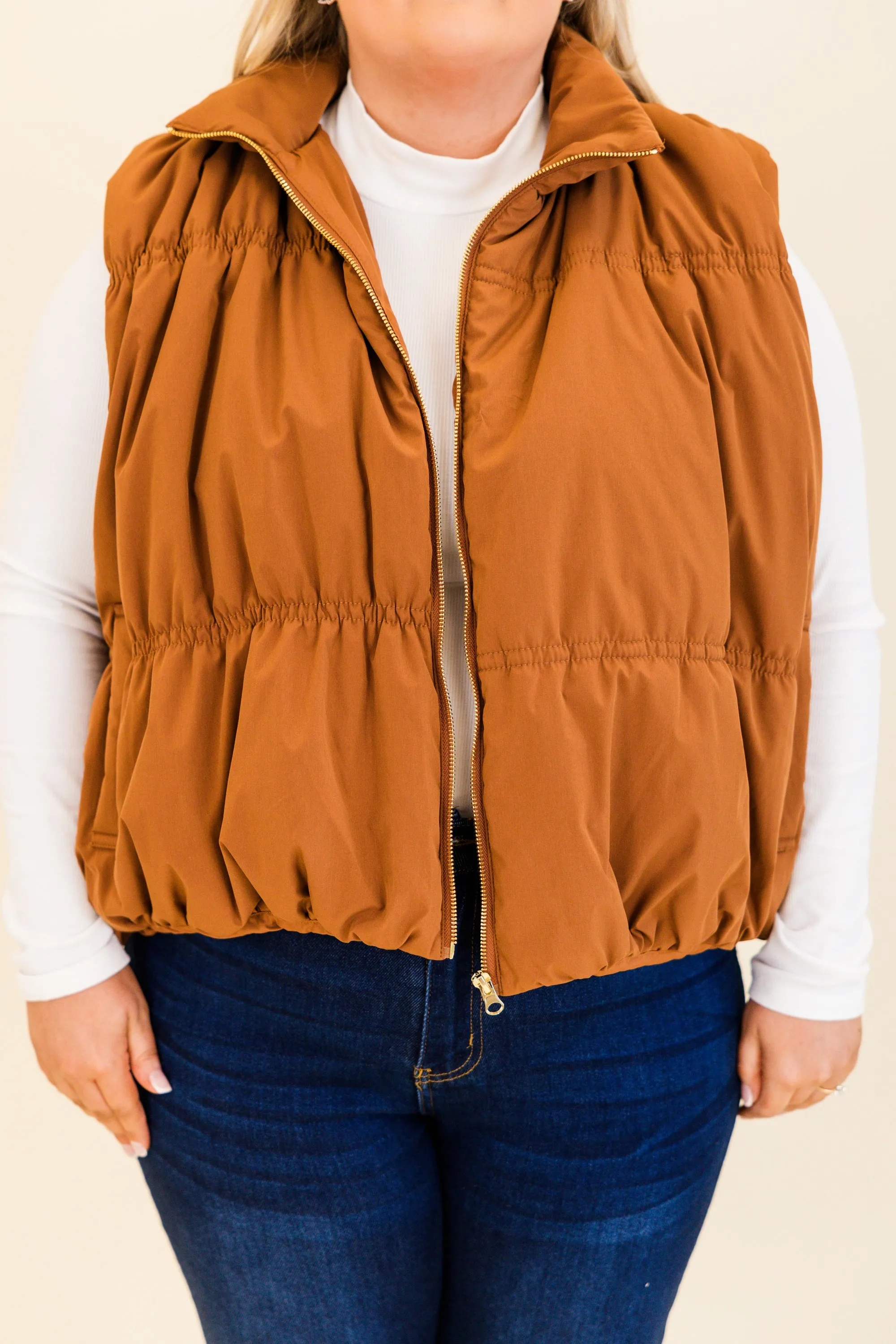 Behind Blue Eyes Vest, Brown