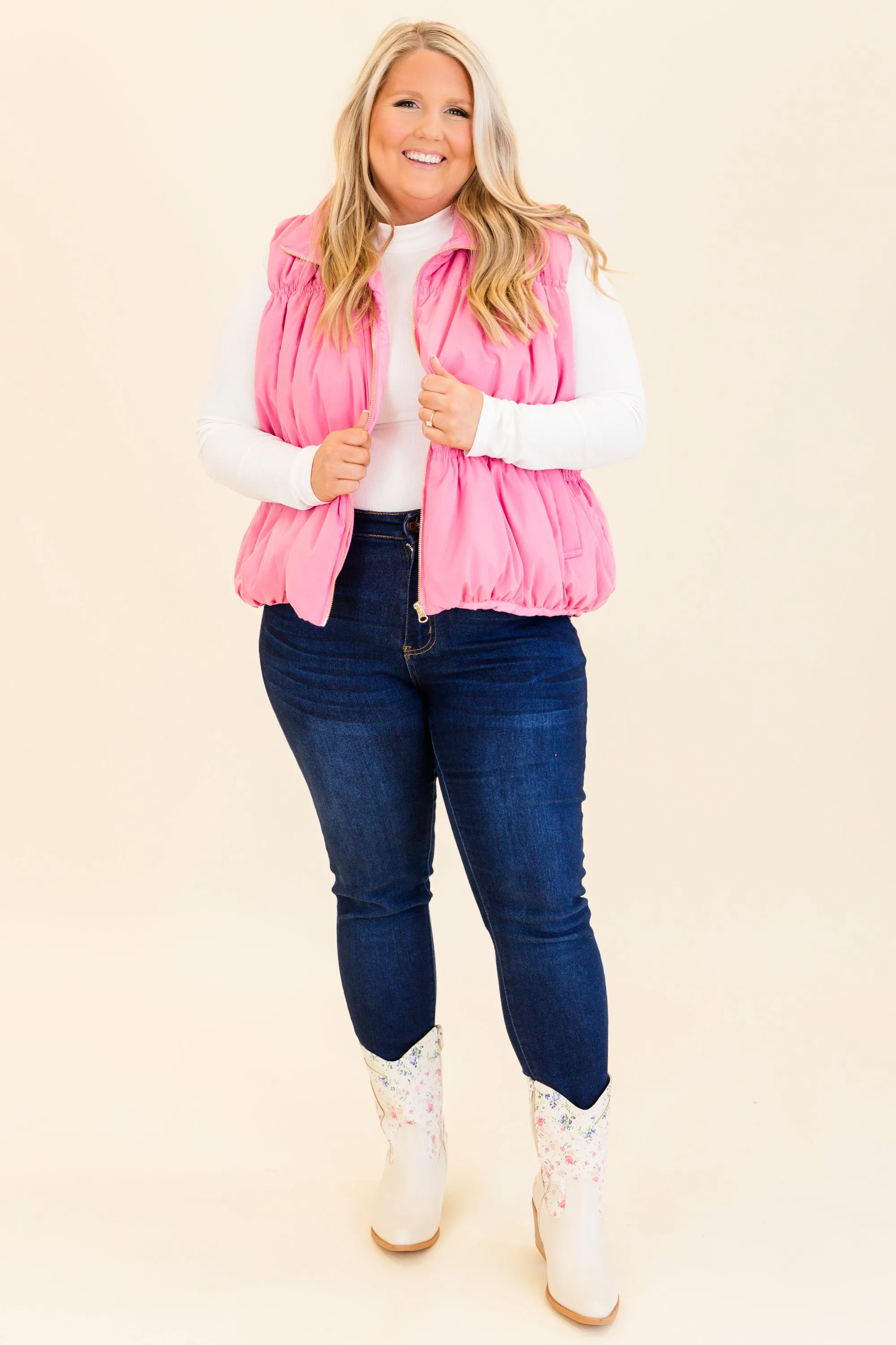 Behind Blue Eyes Vest, Pink