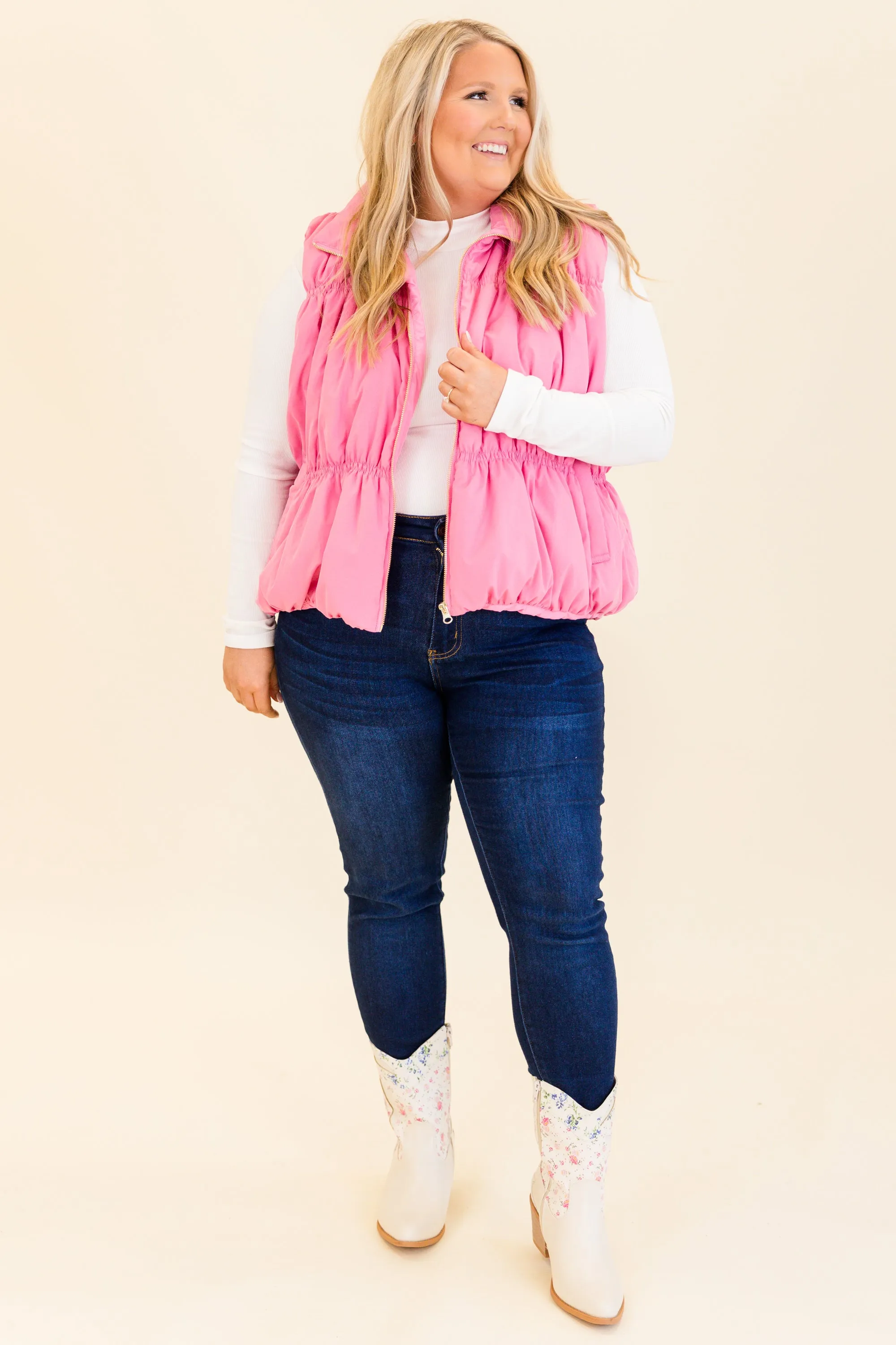 Behind Blue Eyes Vest, Pink