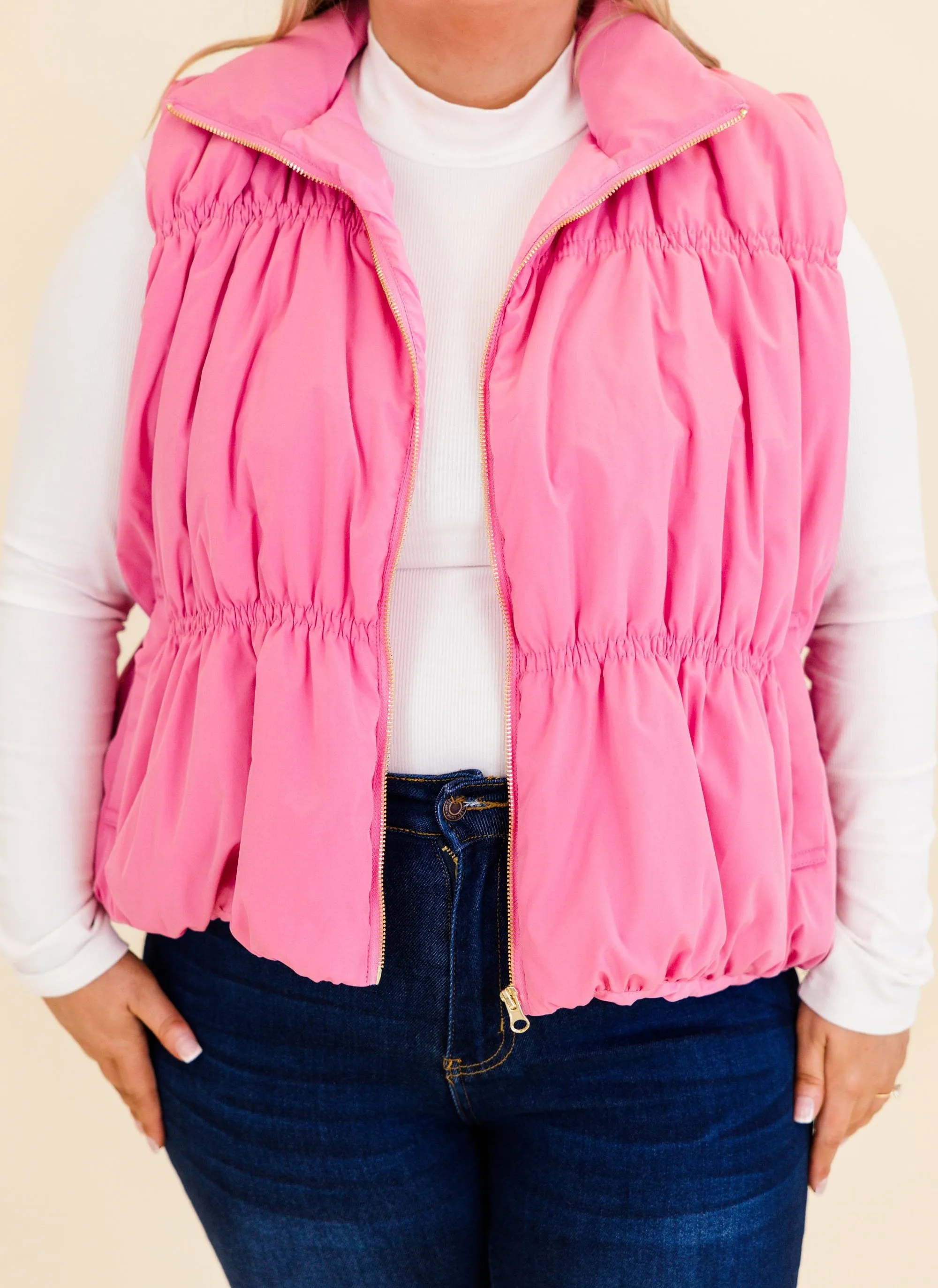 Behind Blue Eyes Vest, Pink