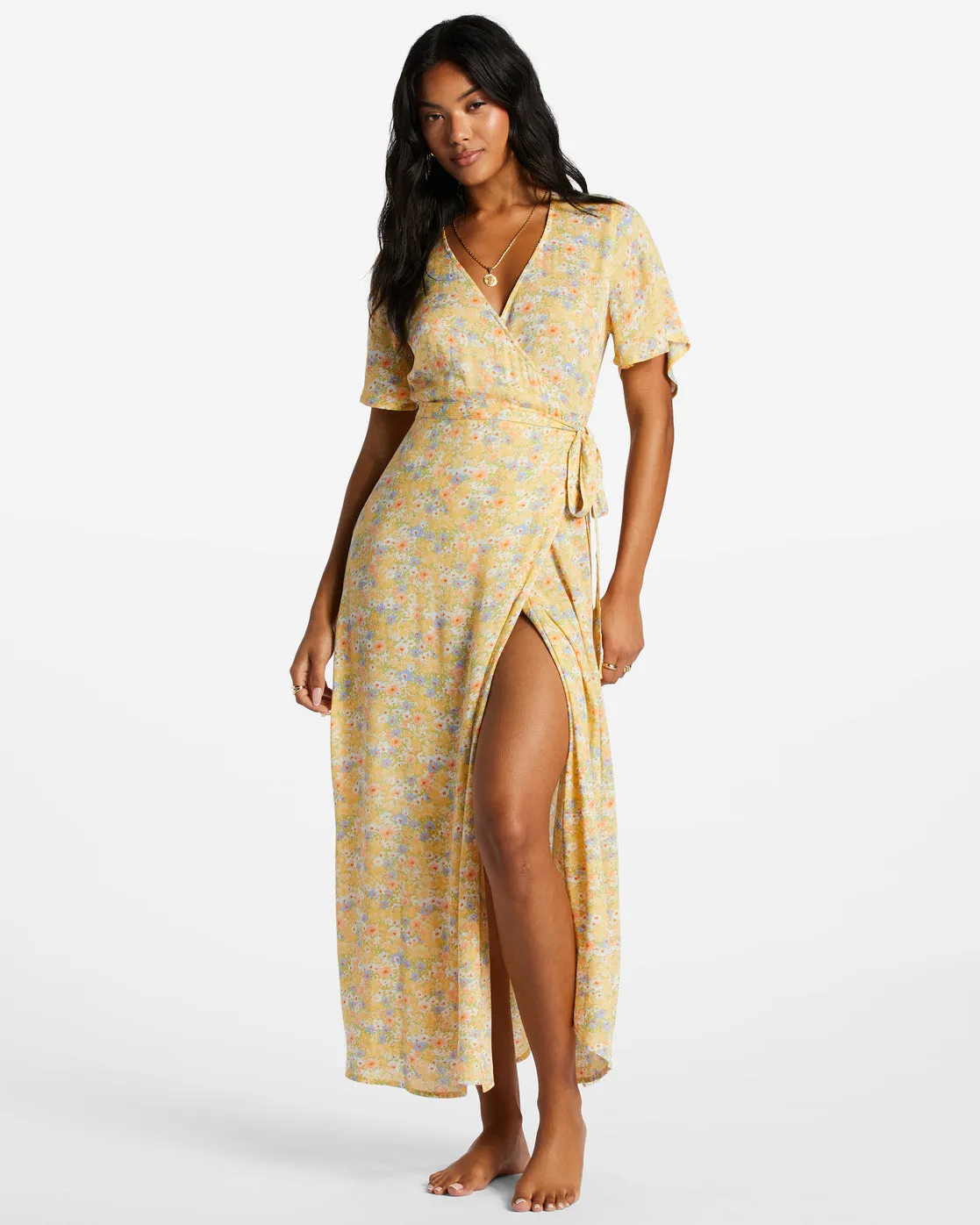 Billabong Day By Day Midi Wrap Dress