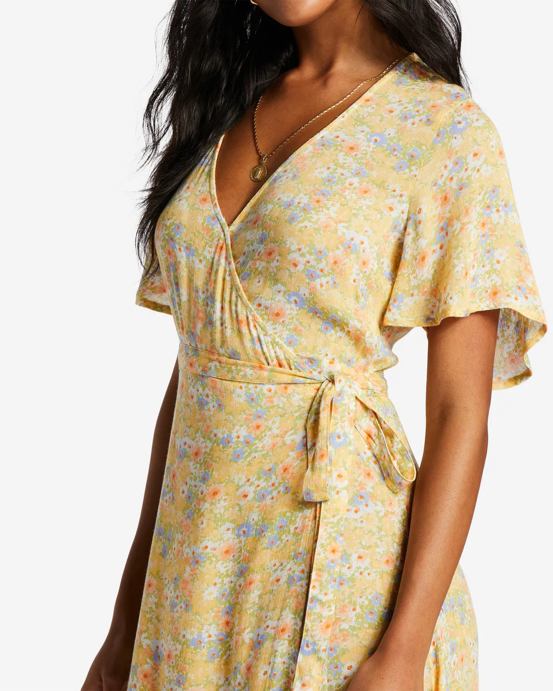 Billabong Day By Day Midi Wrap Dress
