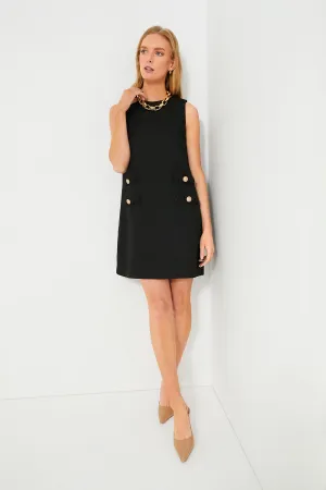 Black Tweed Sleeveless Jackie