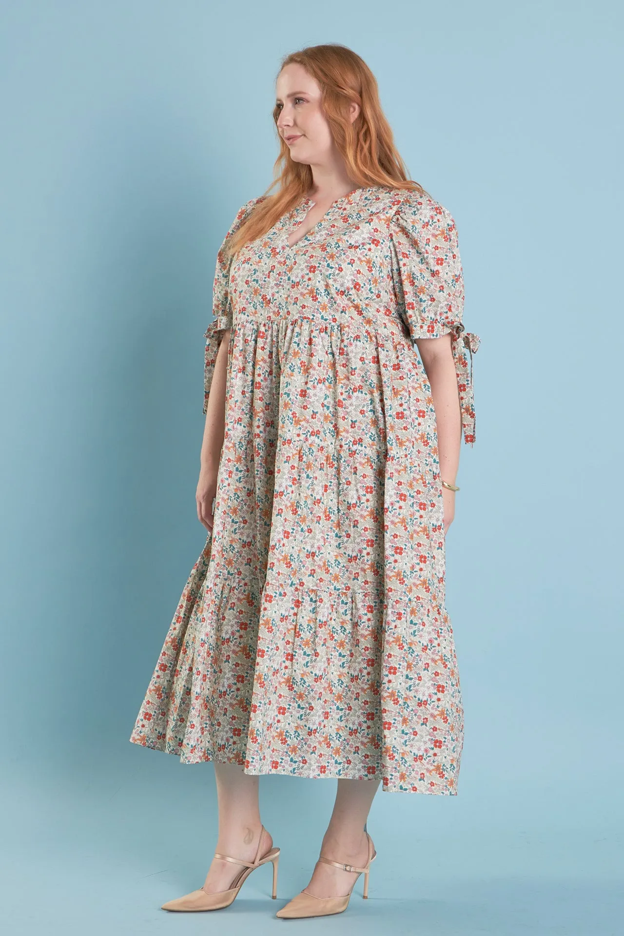 Bow Detailed Midi Dress