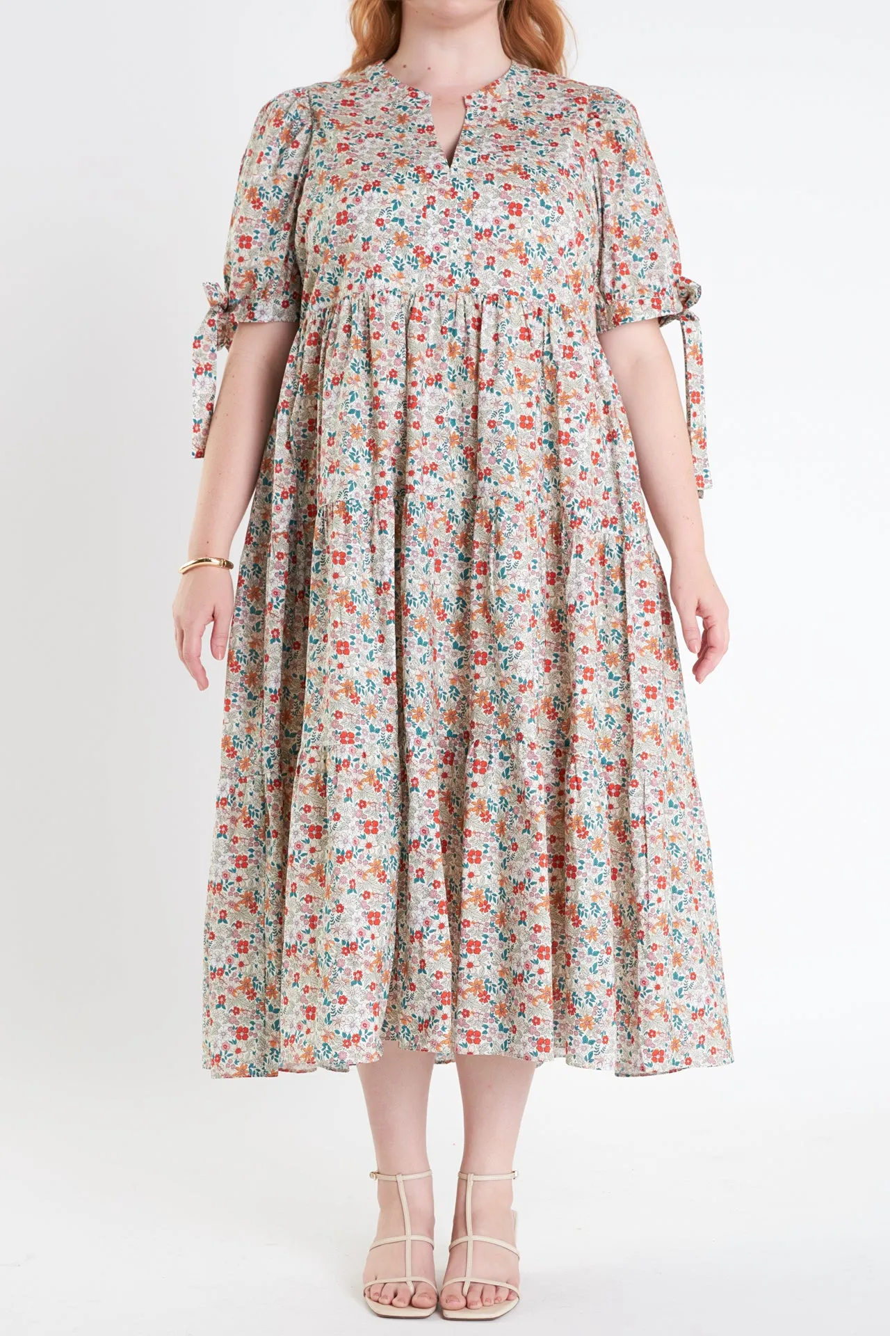 Bow Detailed Midi Dress
