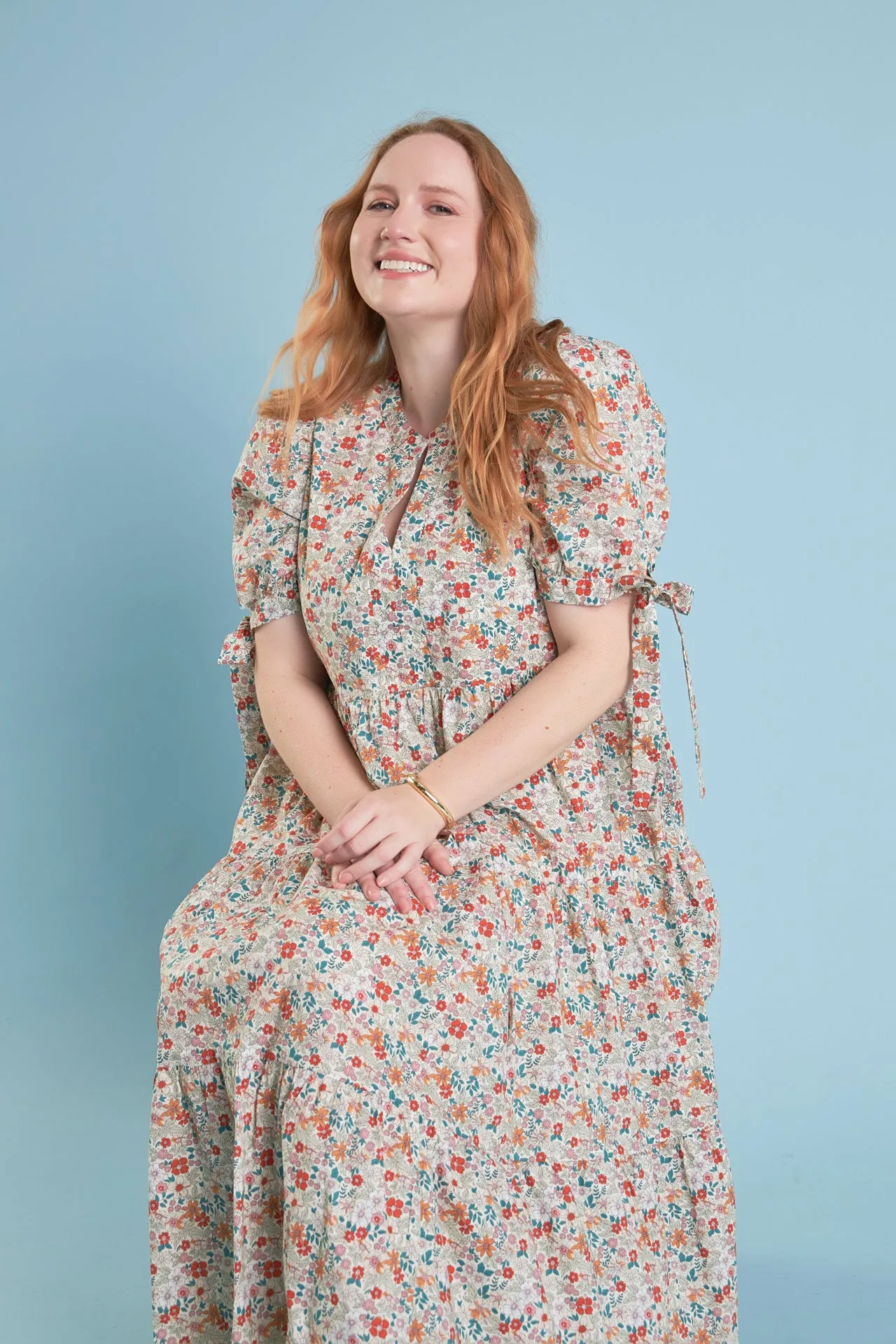 Bow Detailed Midi Dress