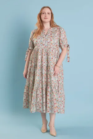 Bow Detailed Midi Dress