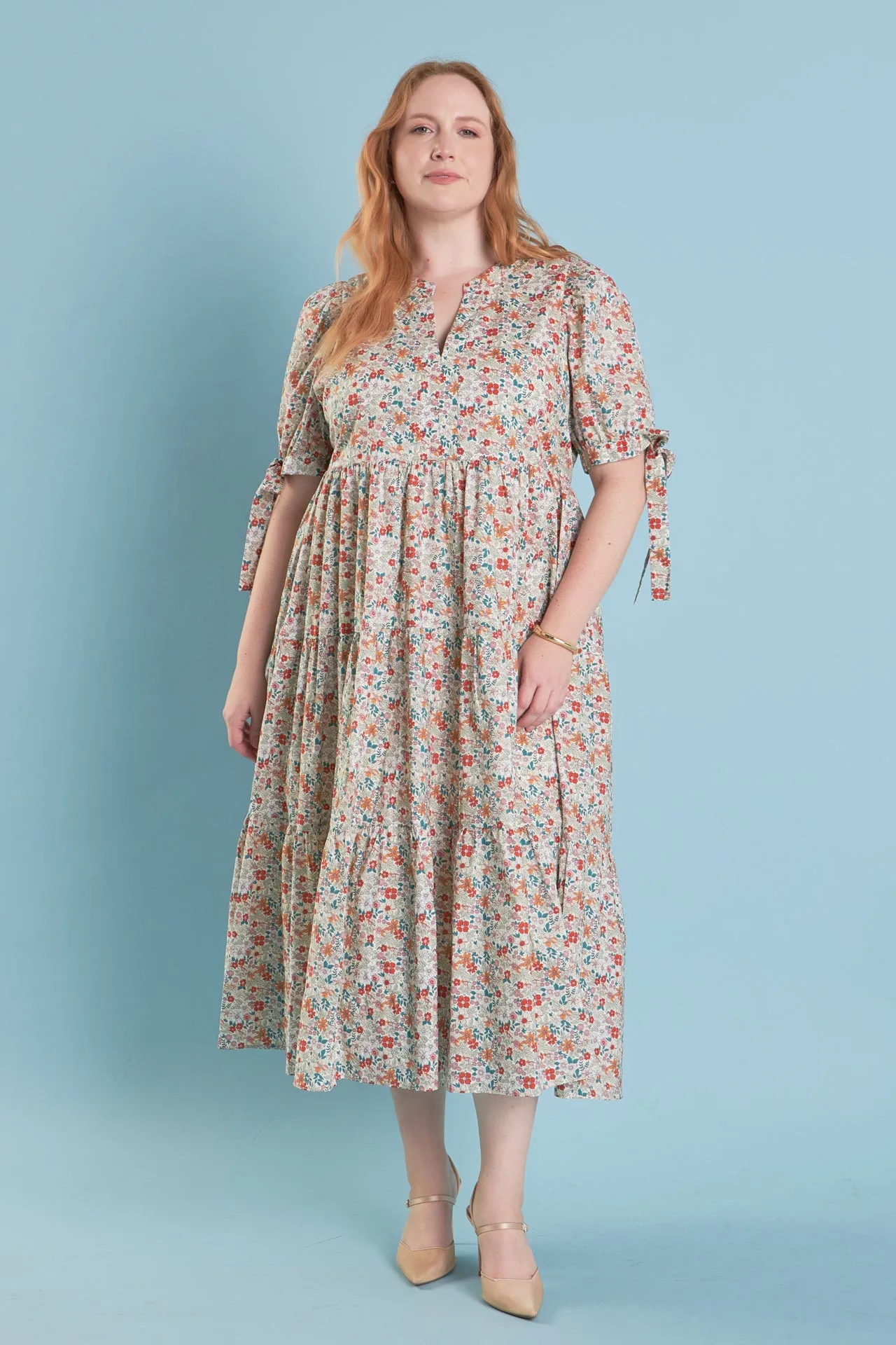 Bow Detailed Midi Dress