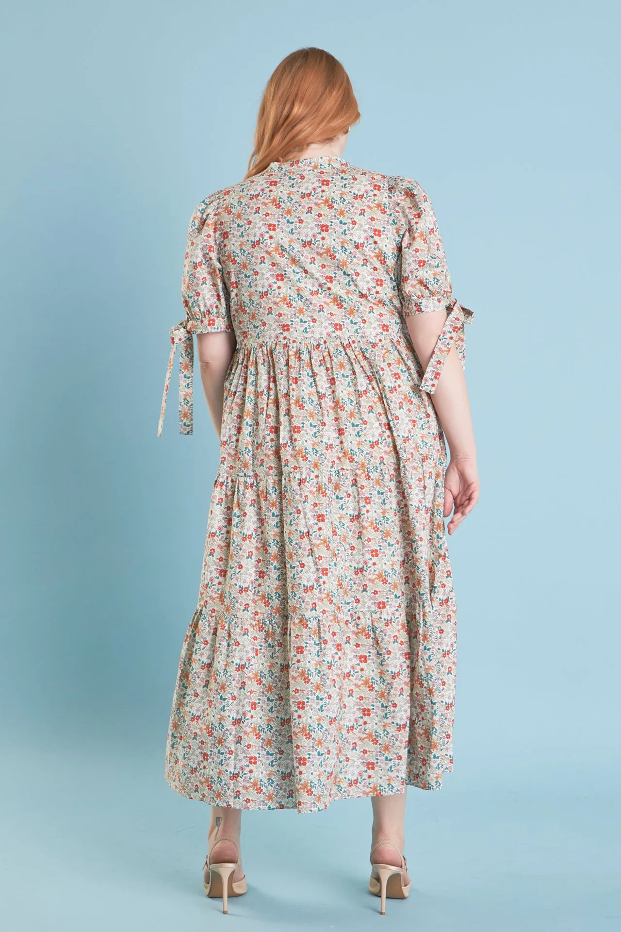 Bow Detailed Midi Dress