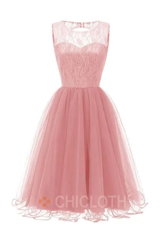 Bridelily Tulle Ruffles Lace Dresses