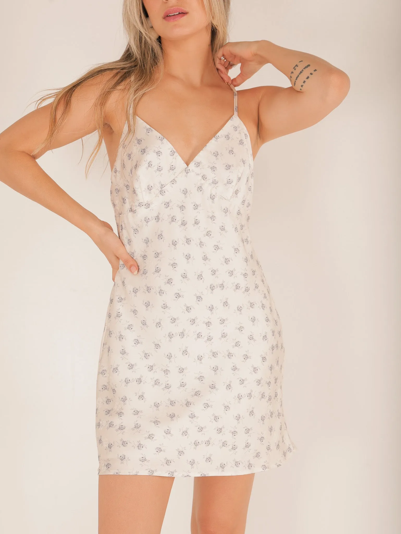 Brynn Satin Mini Dress