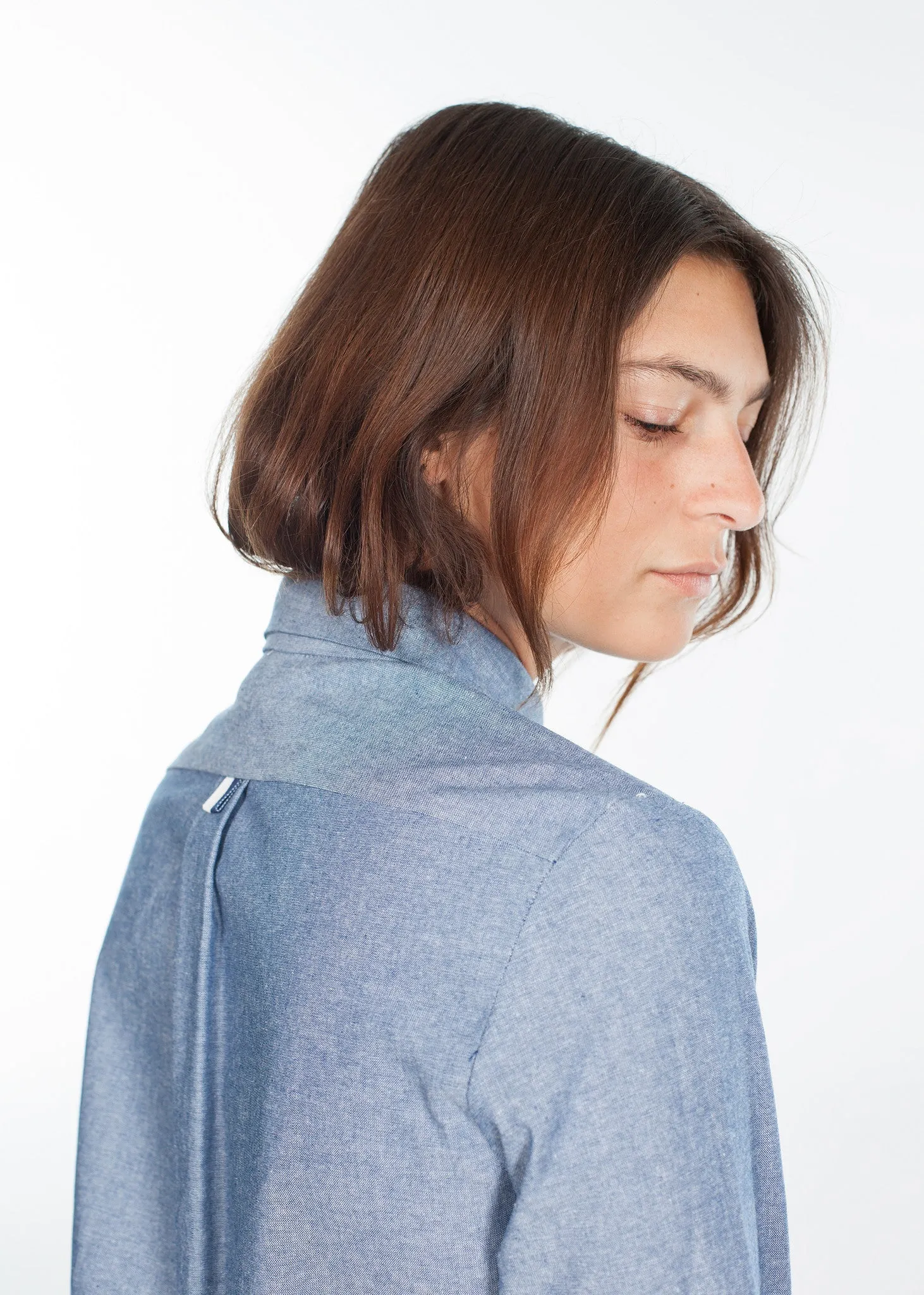 Chambray Shirtdress in Blue - A Stylish and Fashionable Choice