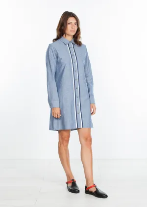 Chambray Shirtdress in Blue - A Stylish and Fashionable Choice