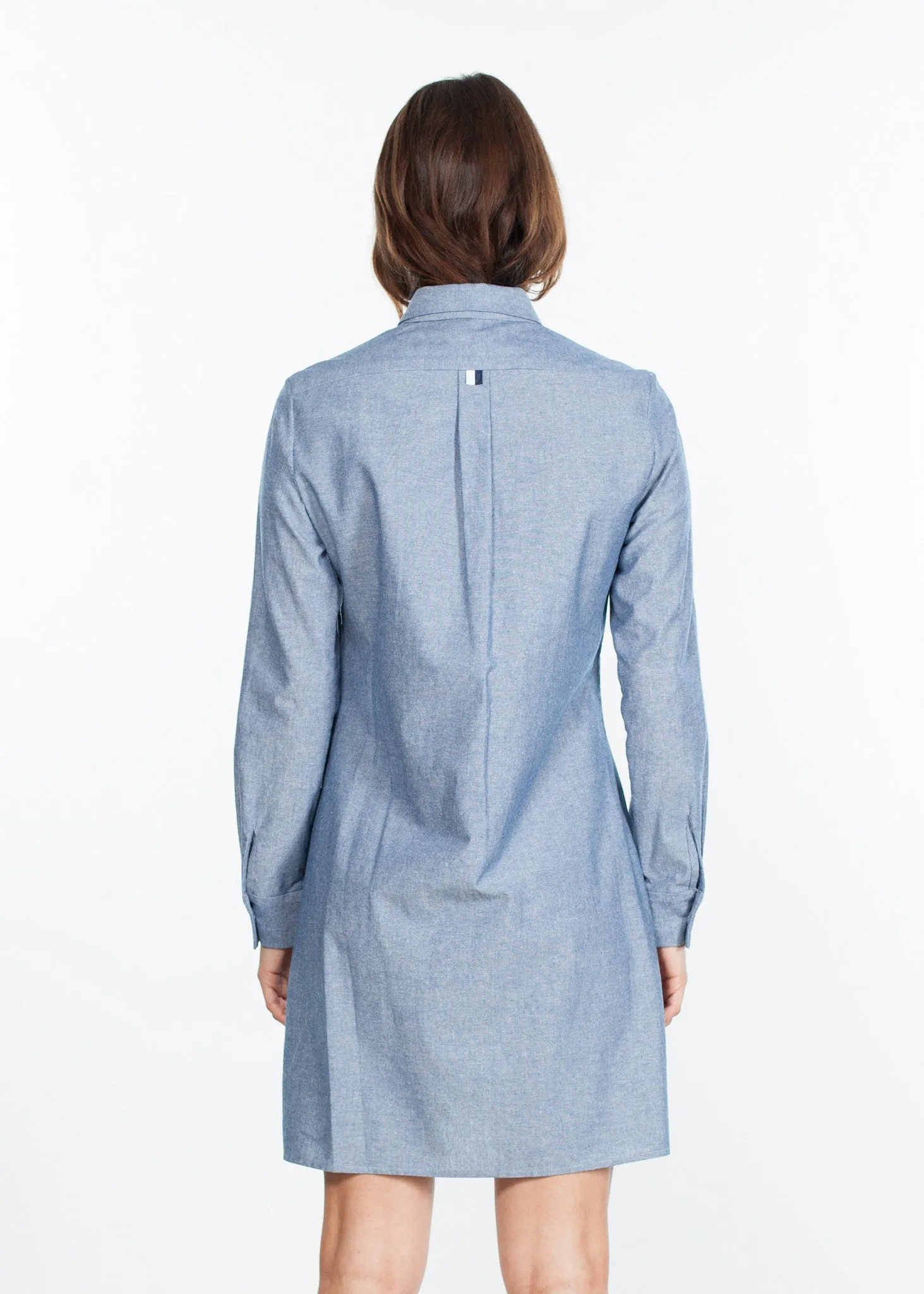 Chambray Shirtdress in Blue - A Stylish and Fashionable Choice