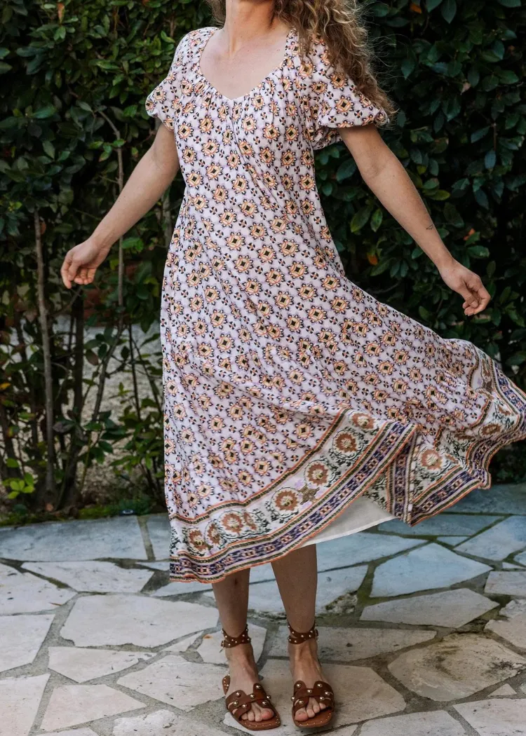 Cleobella Paula Midi Dress - Marrakesh Print