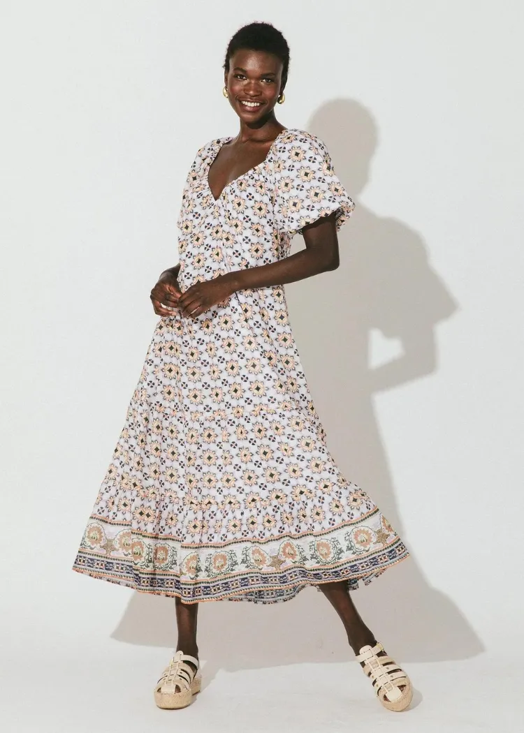 Cleobella Paula Midi Dress - Marrakesh Print