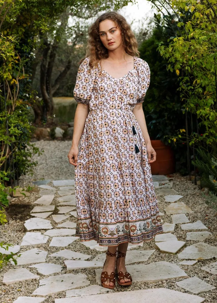 Cleobella Paula Midi Dress - Marrakesh Print