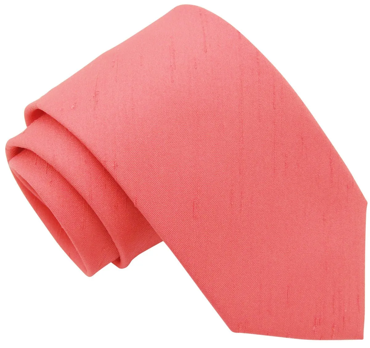 Coral Shantung Wedding Swatch