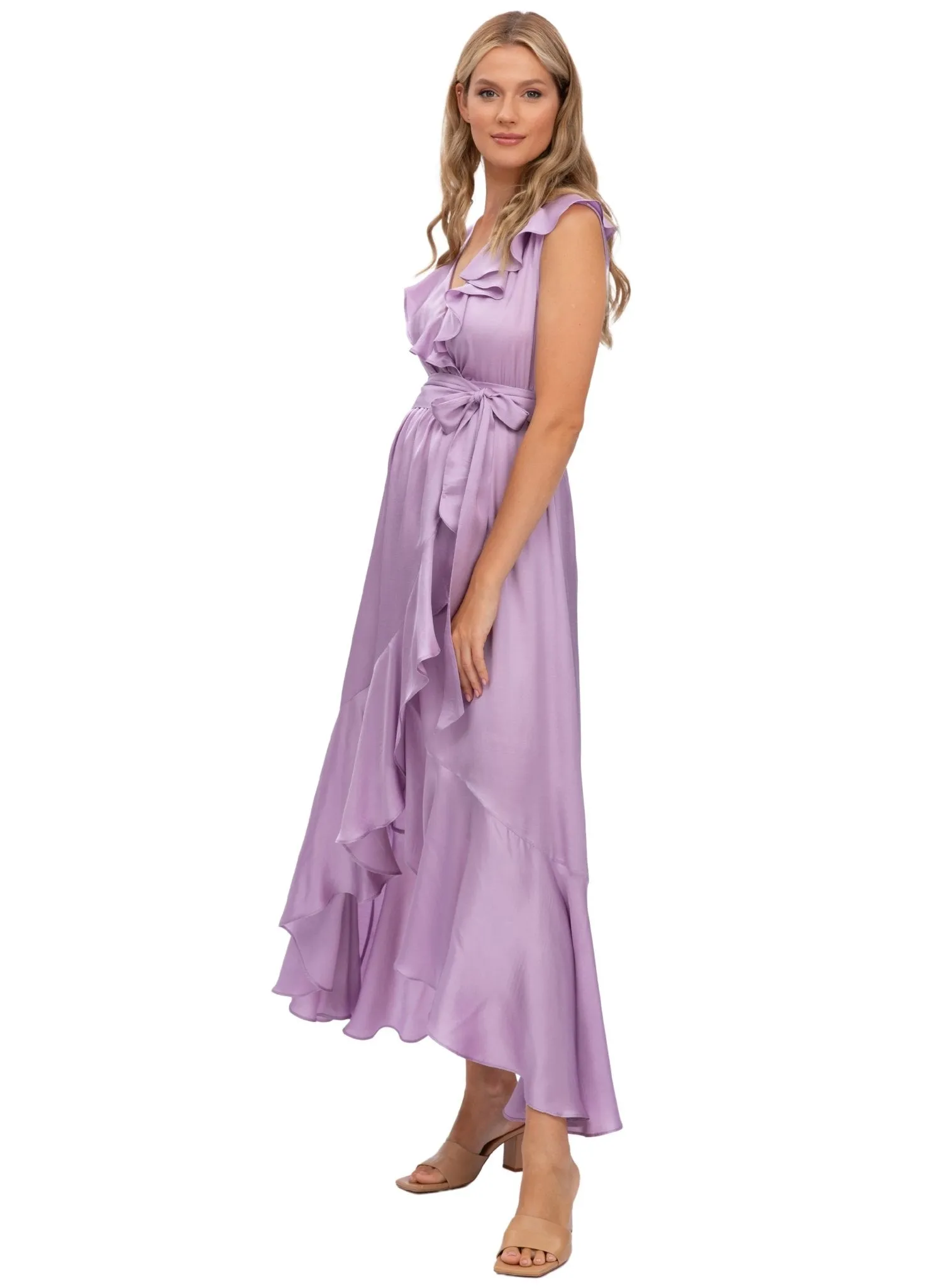Dorothea Maternity Dress with Ruffles