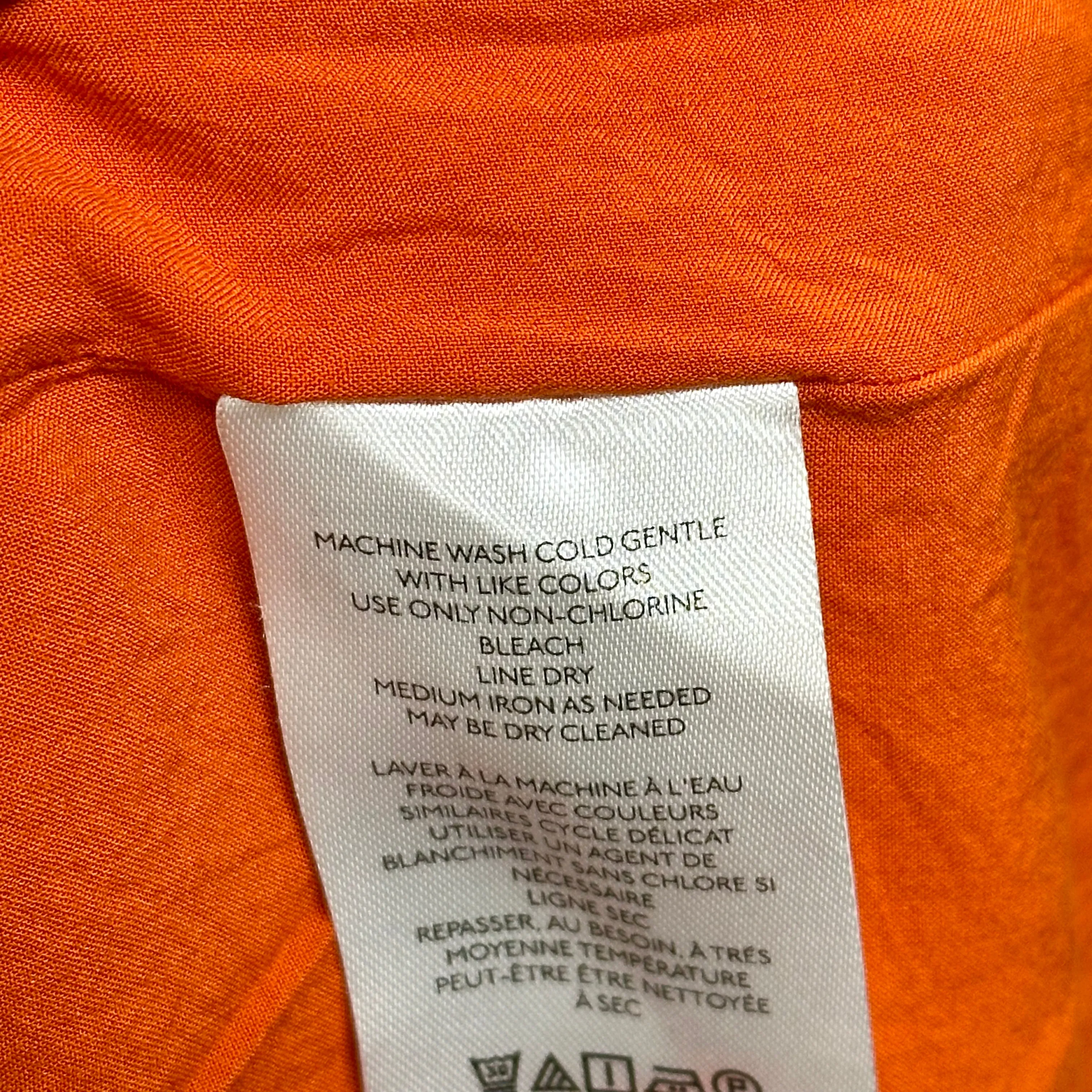 Dress Casual Maxi By Maeve In Orange & White, Size: Xs