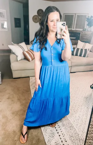 Drift Away Tiered Midi Dress