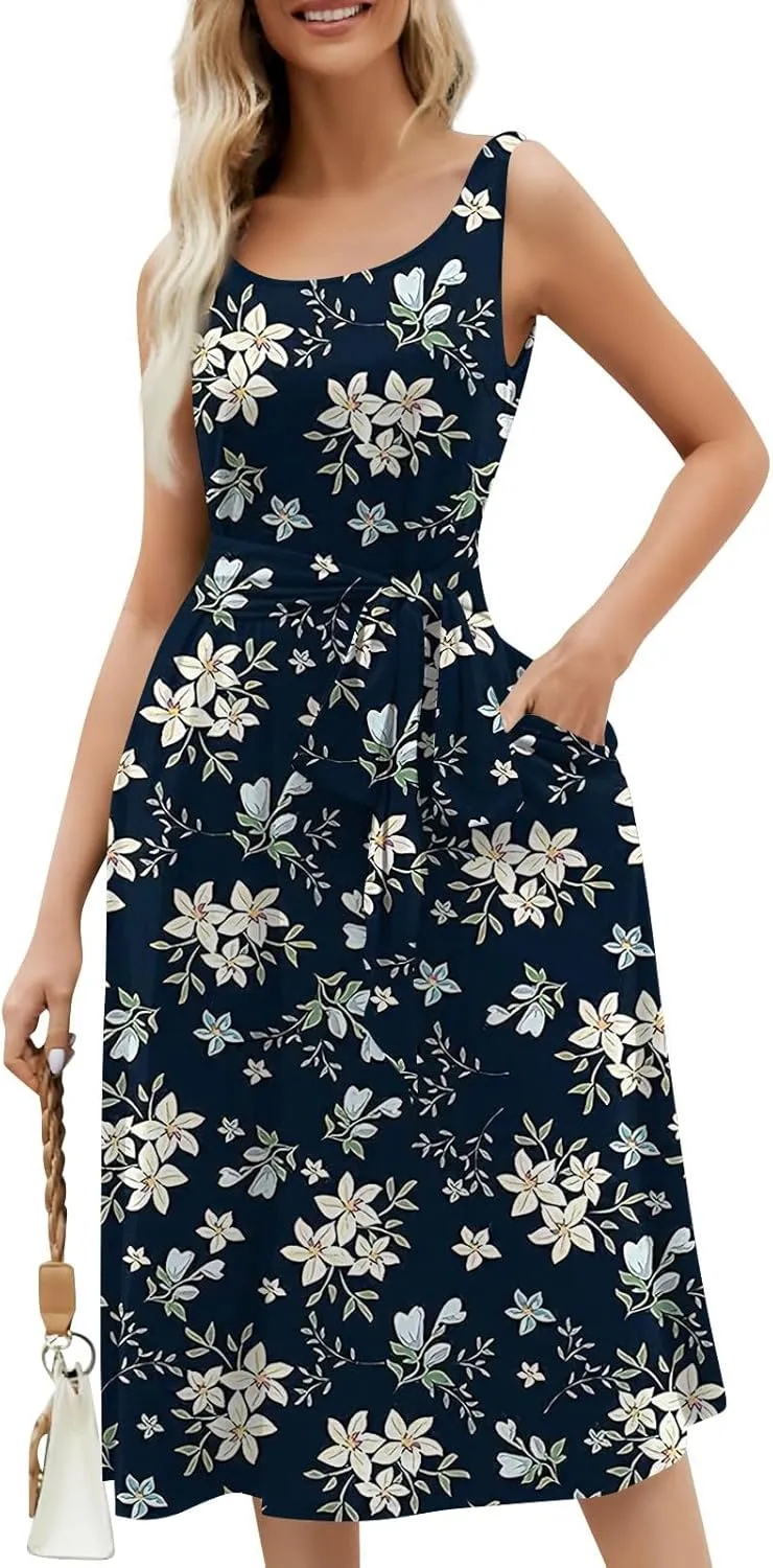 Easter Dress for Women Spring Summer Casual Dresses for Women 2025 Casual Boho Floral Print
