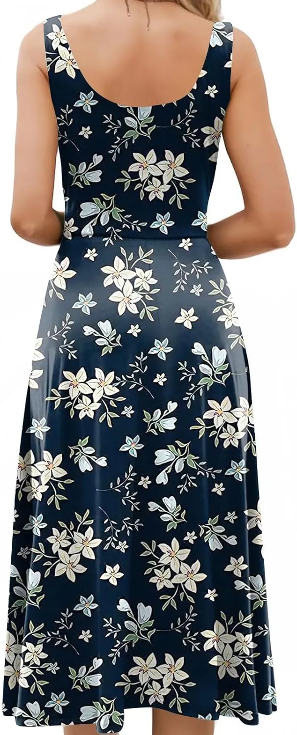 Easter Dress for Women Spring Summer Casual Dresses for Women 2025 Casual Boho Floral Print