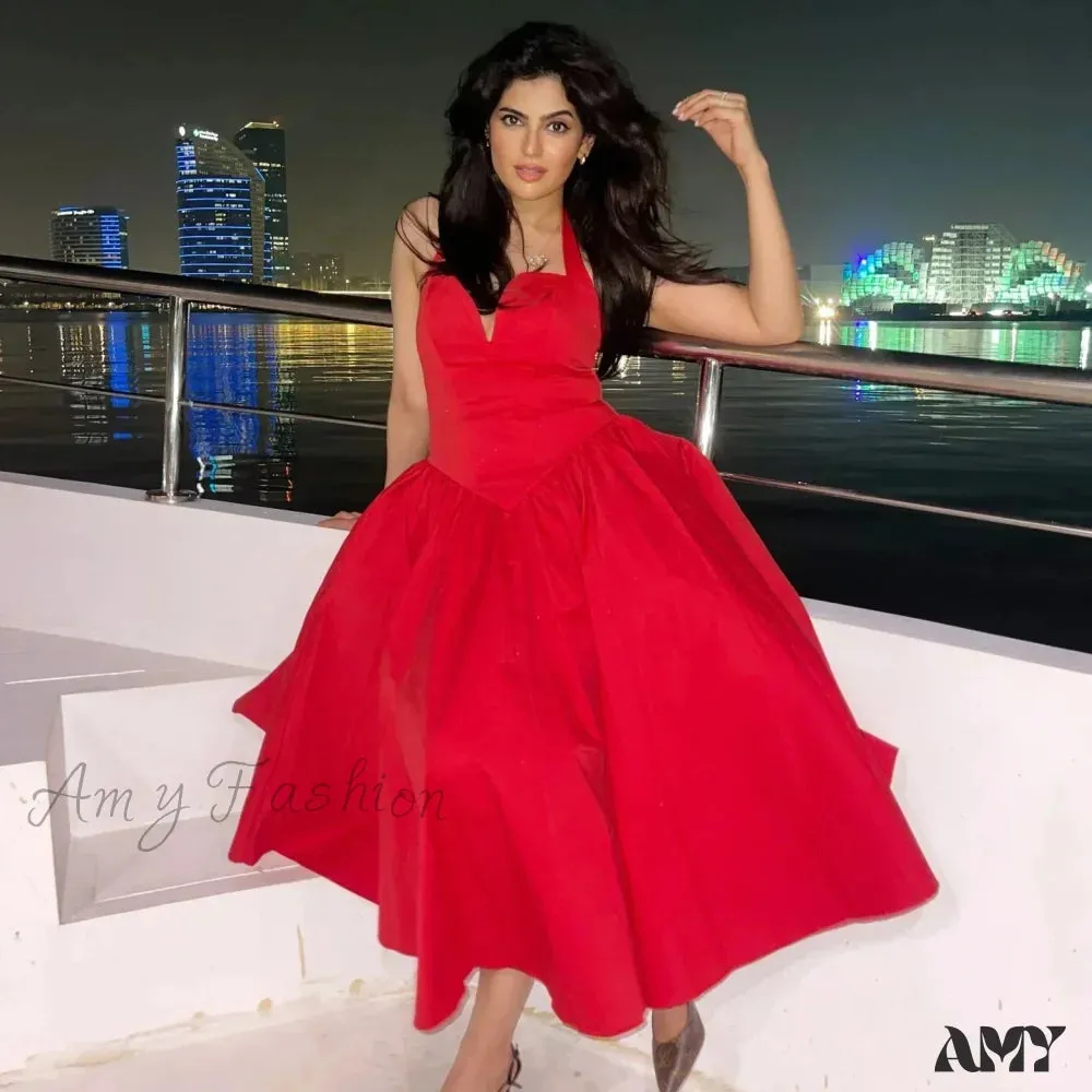 Elegant Fit and Flare Christmas Party Dress