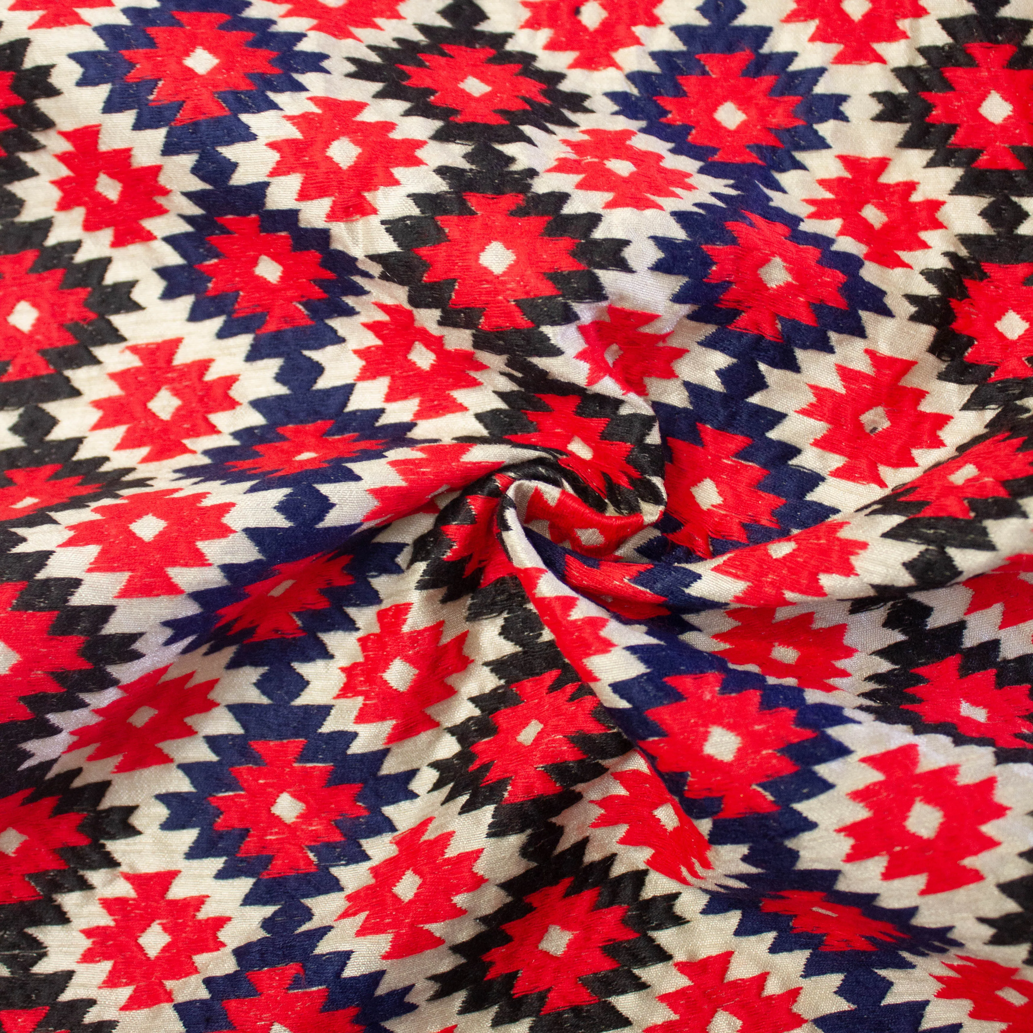 Emeli Multicolour Embroidered Cotton Blend