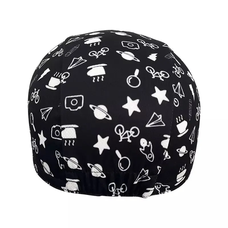 Follow Me Black Cycling Cap