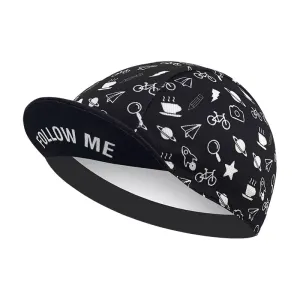 Follow Me Black Cycling Cap