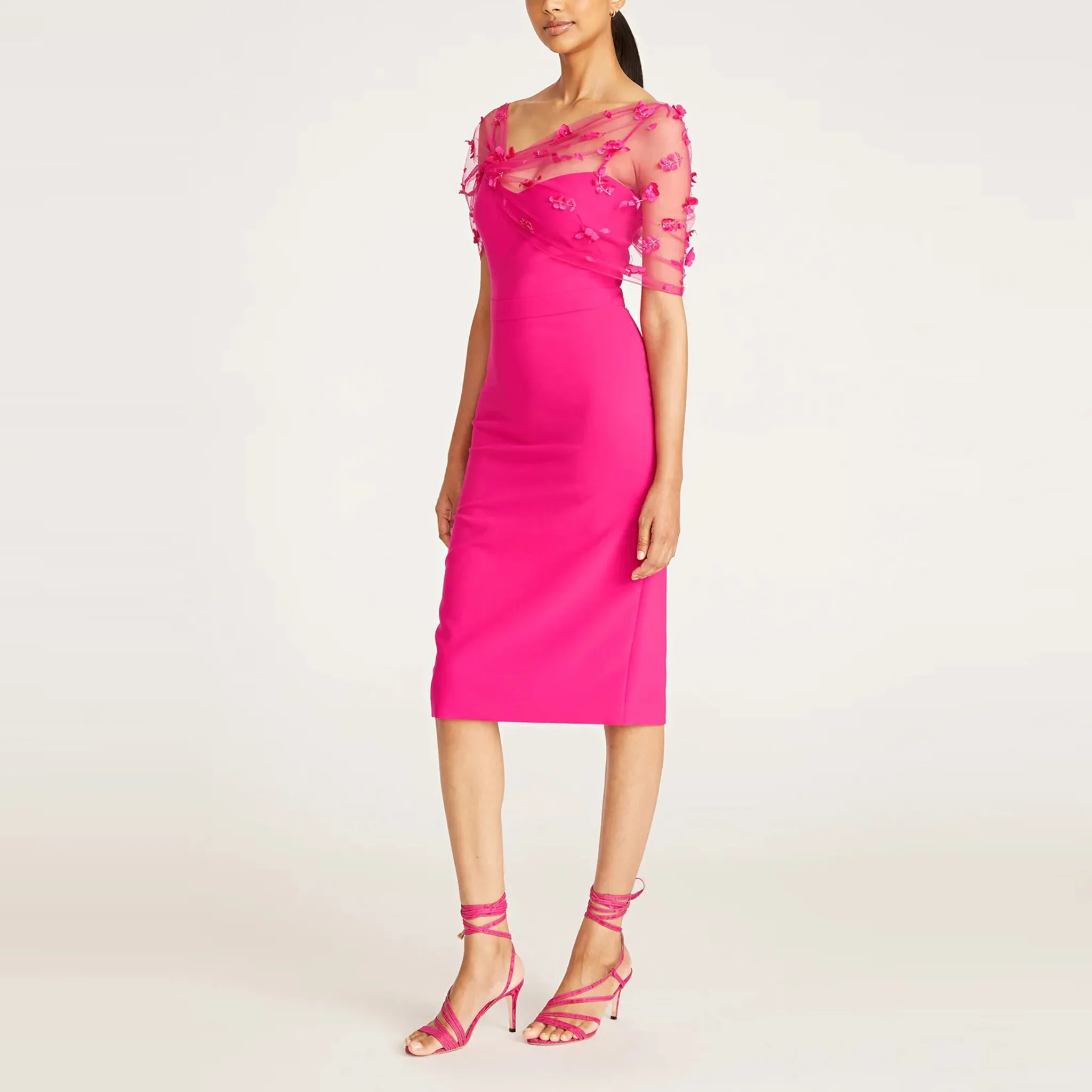 Gia Beaded Shawl Dress