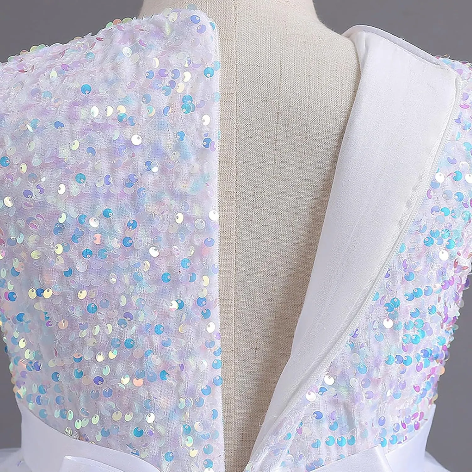 Girls Sequin Dress Sleeveless Special Occasion Kids Sequence Dresses Birthday Bridesmaid Gown for Wedding Party