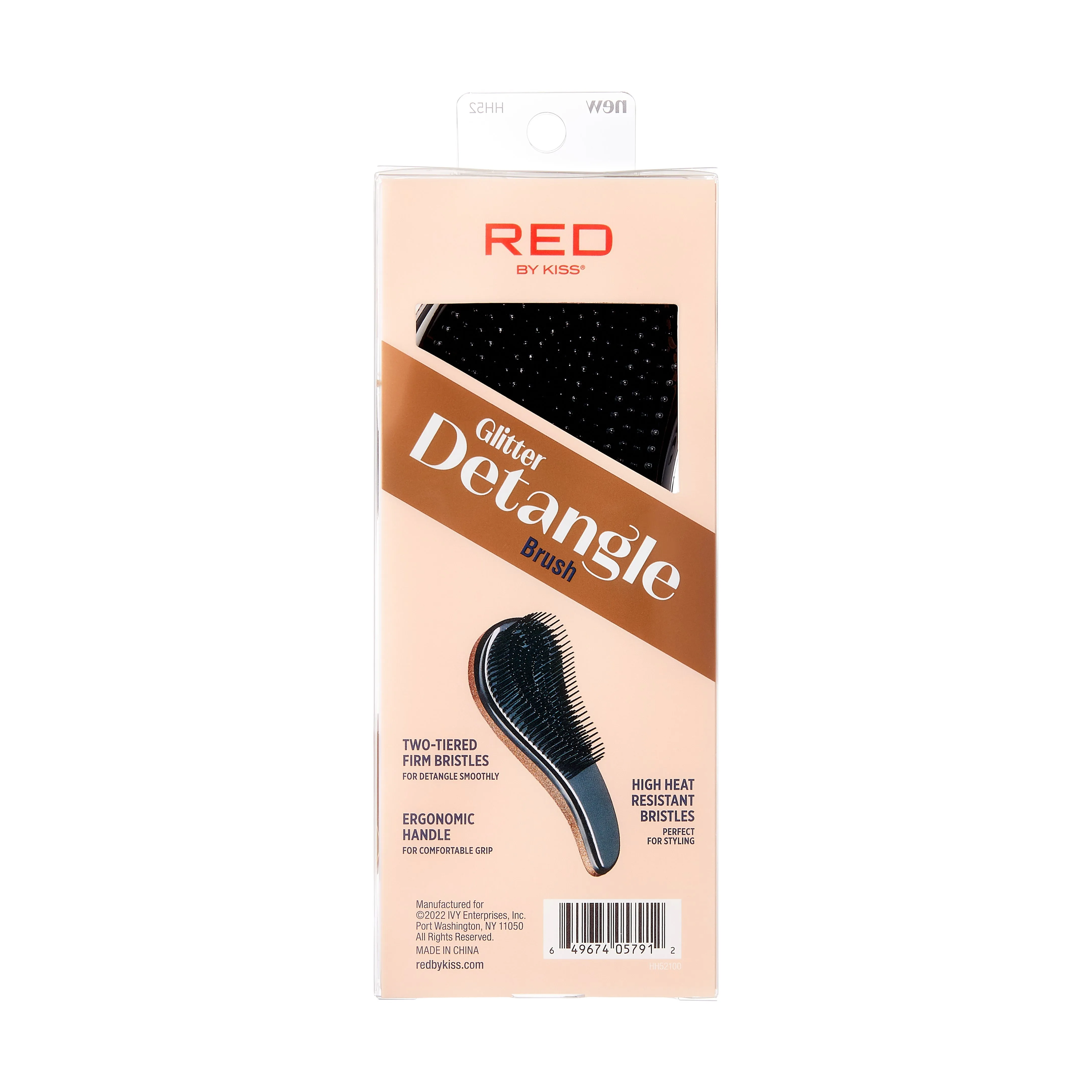 Glitter Detangle Brush- Two Tiered Teeth