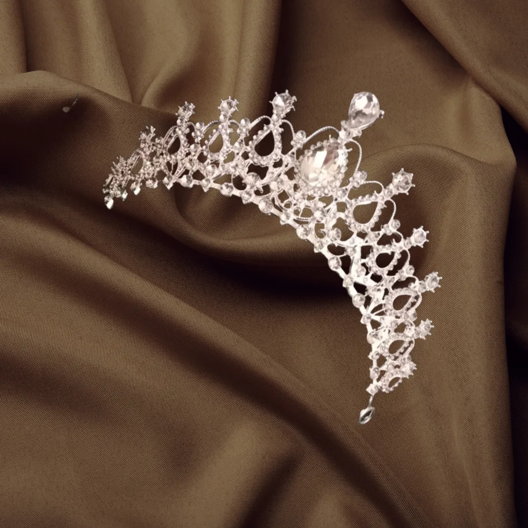 GownLink Luxurious Stone Crown Hair Accessories C32