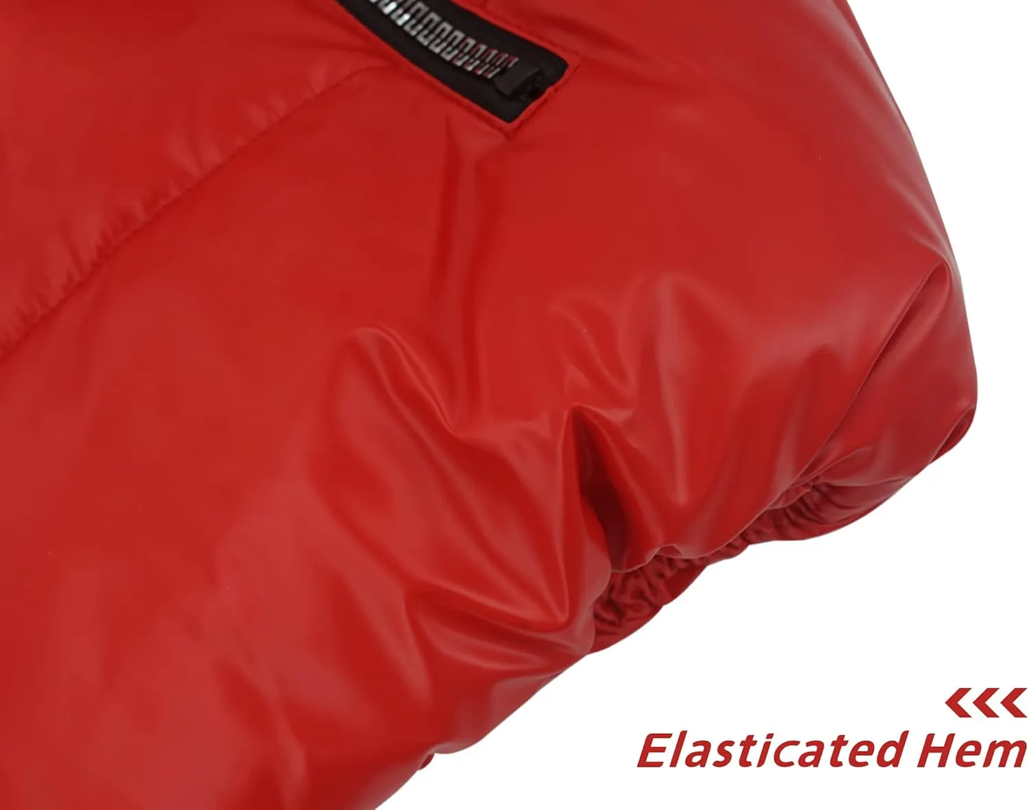 Happy Cherry Boys Shiny Quilted Vest, Teens Hooded Vest Zipper Sleeveless Jacket