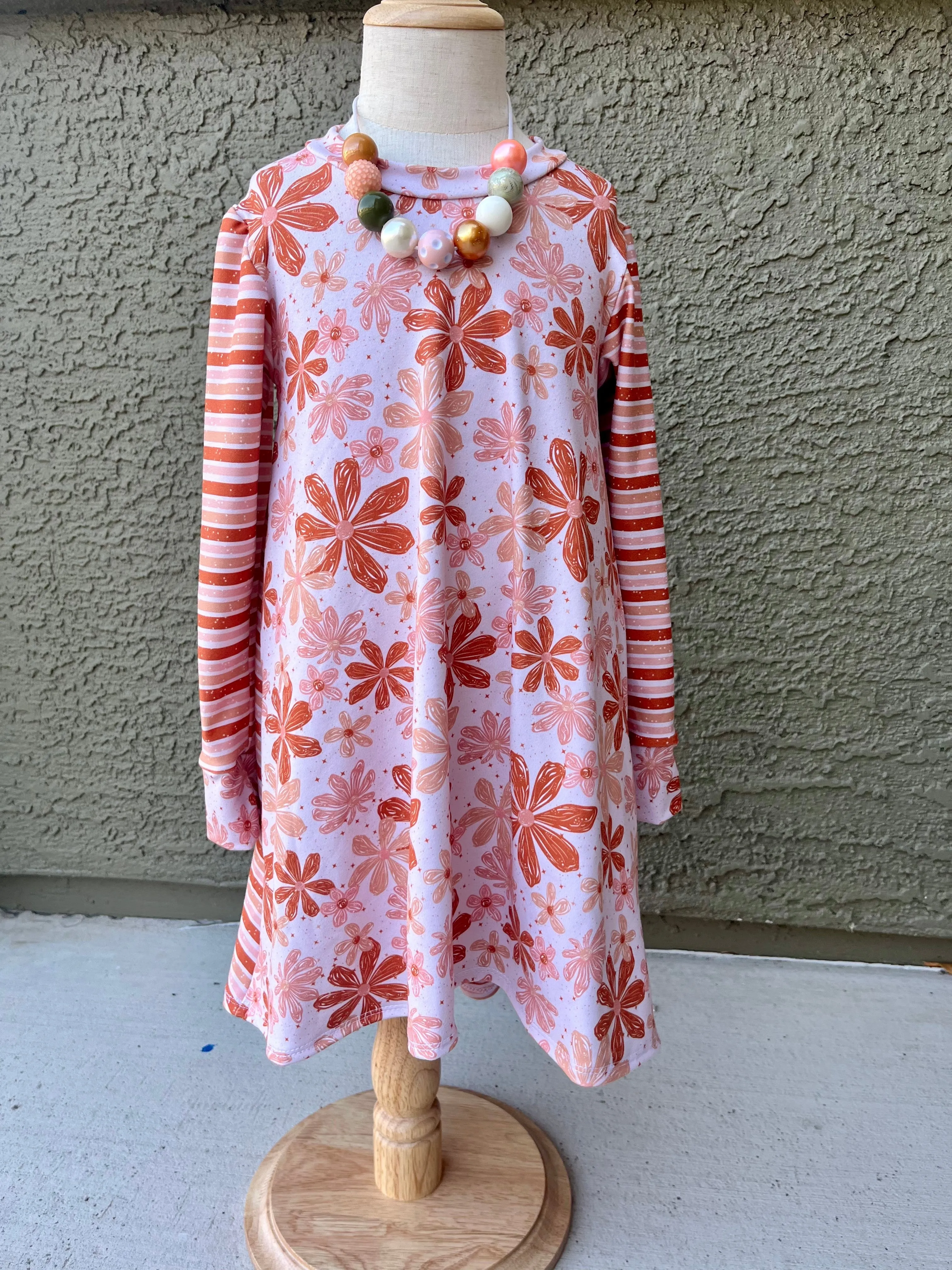 Hi-Low Dress: Rustic Boho Floral • RTS
