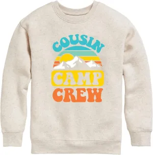 Instant Message - Camping - Cousin Camp Crew - Toddler & Youth Crewneck Fleece Sweatshirt