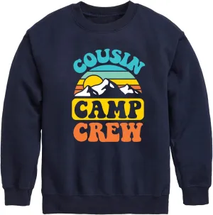 Instant Message - Camping - Cousin Camp Crew - Toddler & Youth Crewneck Fleece Sweatshirt