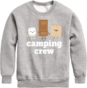 Instant Message - Camping Crew Smores - Toddler & Youth Crewneck Fleece Sweatshirt