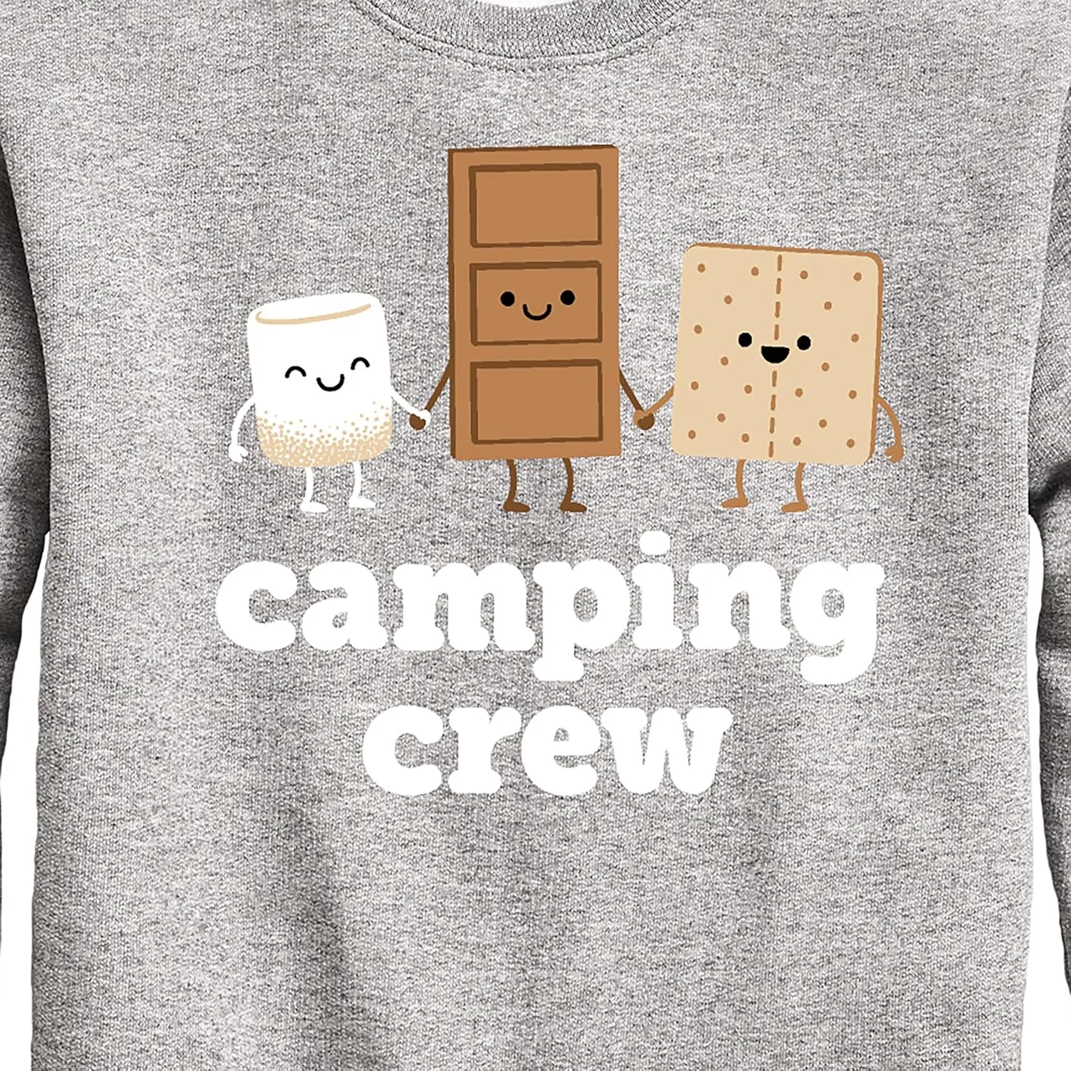Instant Message - Camping Crew Smores - Toddler & Youth Crewneck Fleece Sweatshirt