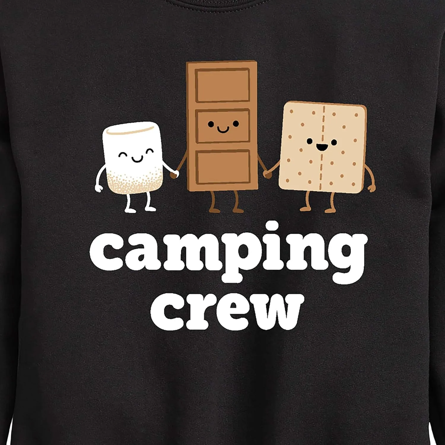 Instant Message - Camping Crew Smores - Toddler & Youth Crewneck Fleece Sweatshirt