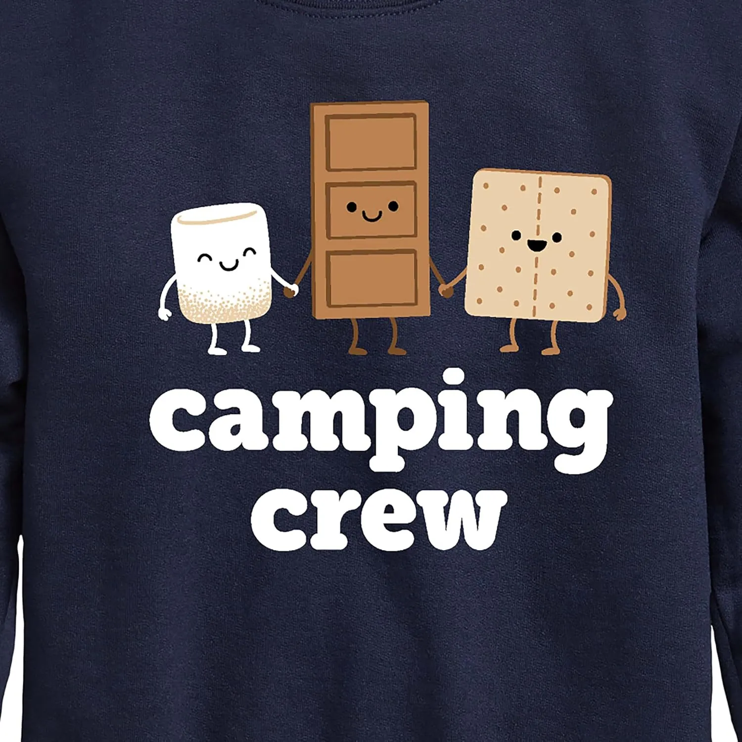 Instant Message - Camping Crew Smores - Toddler & Youth Crewneck Fleece Sweatshirt