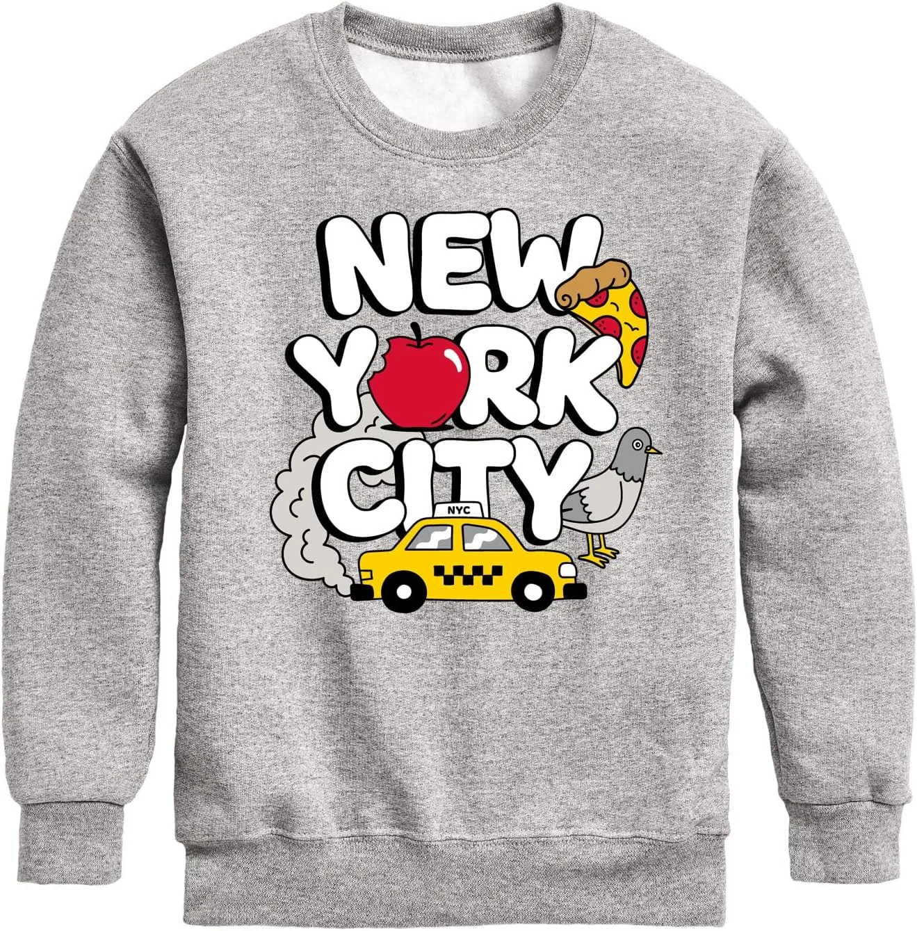 Instant Message - New York City Collage - Toddler & Youth Crewneck Fleece Sweatshirt