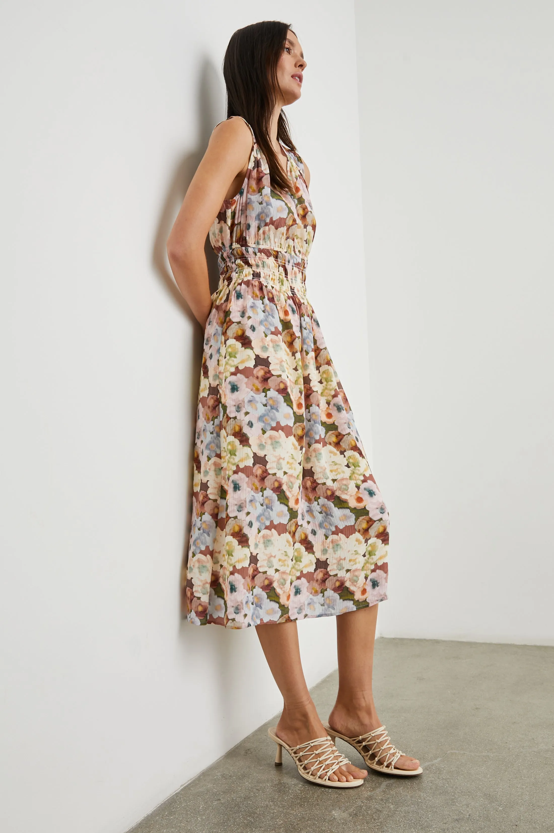 IZZY DRESS - PAINTED FLORAL