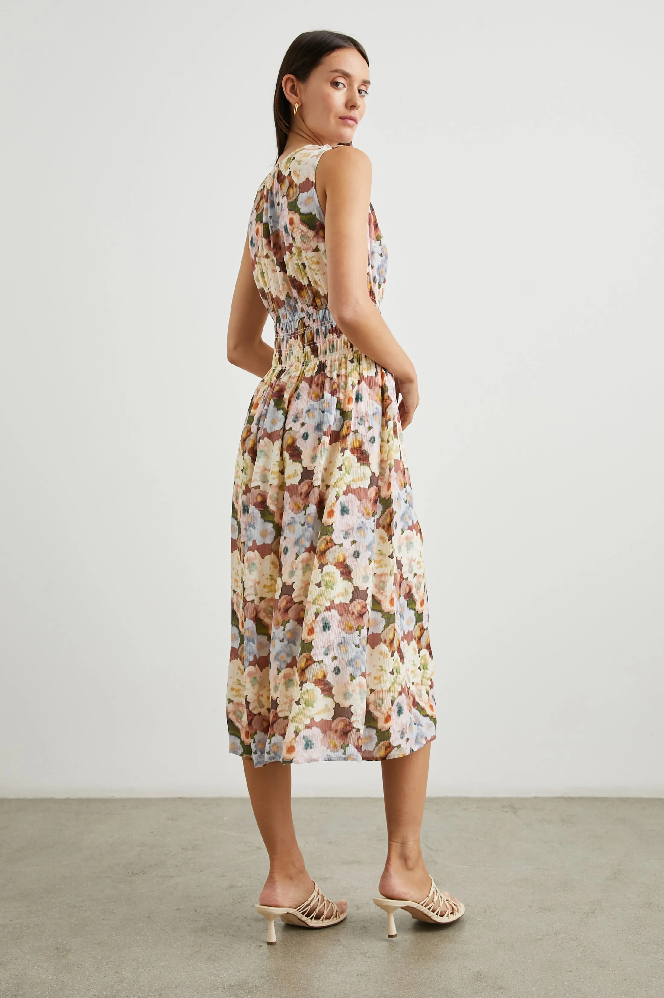 IZZY DRESS - PAINTED FLORAL